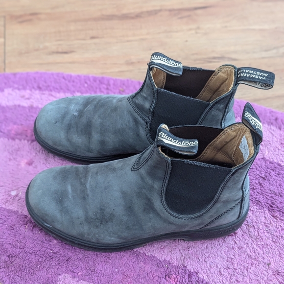 Blundstone Rustic Black Chelsea Boots 9.5 - Picture 1 of 10